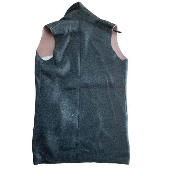 Benedetta B. Cashmere wool open front gray vest womens size medium - Picture 2 of 7